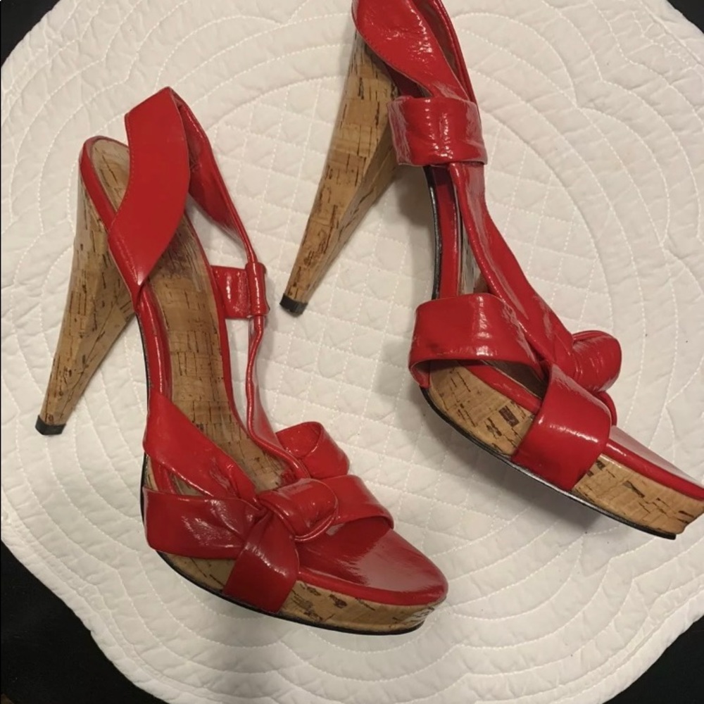 JLo Jennifer Lopez Fidelia red heels - 7M